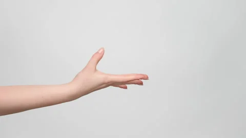 Close up shot of a woman's hand making a flick gesture. 4k, slow motion. Stock Footage 238612168