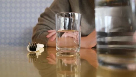 Close up shot of a womans hand with a ring Stock Footage 329324144