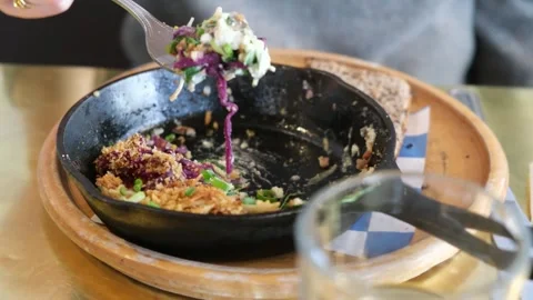 Close up shot of a womans hand with a ring Stock Footage 329324153