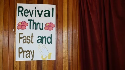 A close shot of word pray Stock Footage 100098383