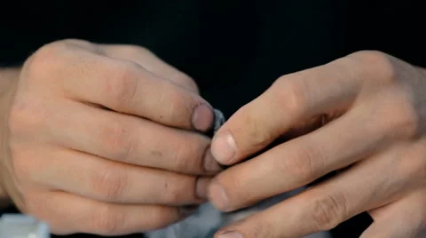 Close up shot Worker clean electronic stuff Stock Footage 65511927