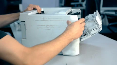 Close up shot Worker repairs electronic stuff Stock Footage 65511255