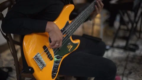 Close-up Shots of Musicians Playing Various Instruments in Music performance Stock Footage 341979719