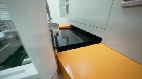 Close-Up Shots of Robotic Arms Assembling Microchips in Cleanroom 스톡 동영상 304312872