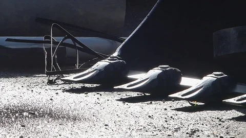 Close-up of shovel Stock Footage 75264569