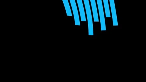 A close-up showcasing smooth curved lines creating a rhythmic pattern highlighte Stock Footage 319666296