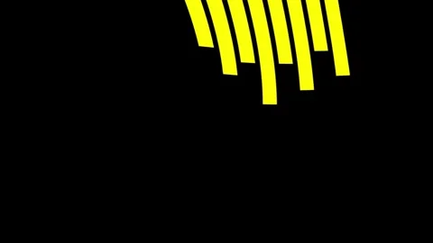 A close-up showcasing smooth curved lines creating a rhythmic pattern highlighte Stock Footage 319666372