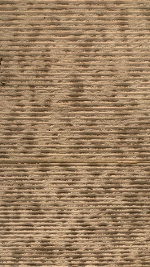 A close-up showcasing a textured surface with horizontal ridges Video stock 287991977