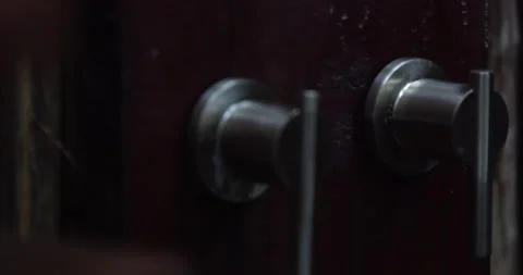 Close up of shower handle 스톡 동영상 139398086