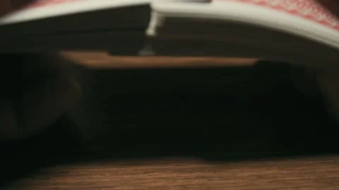 Close up shuffler cards 2 Stock Footage 232945159