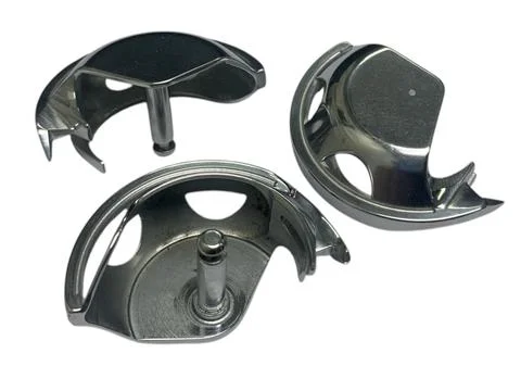 Close​up​ shuttle hook​ for​ sewing​ machine​​, Foto stock