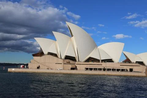 Close side view of the opera house Stock Photos