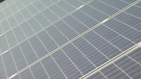 Close Up Side View of Solar Panels Stock-Footage 19138837