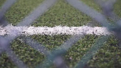 Close up of the sideline on a soccer field or futsal field Video stock 218172928