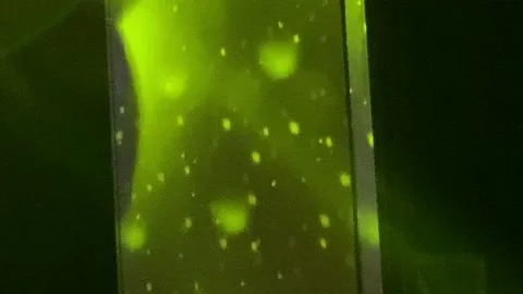 A close up of a sign green bubble atmosphere Stock-Footage 140775902