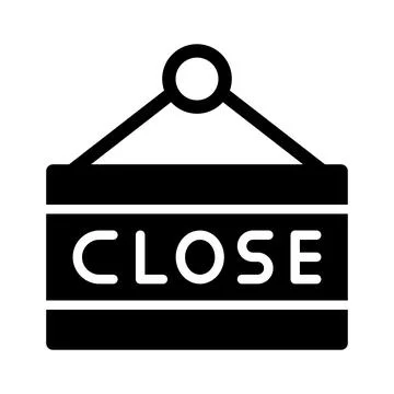 Close Sign Vector Icon Design Illustration Stock Illustration
