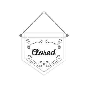 Close Sign vector vintage design for store or shop Stock Illustration