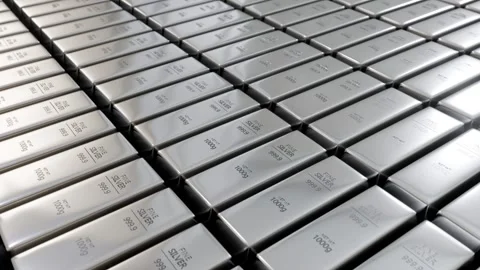 Close-up of a silver reserve Stock Footage 341286205