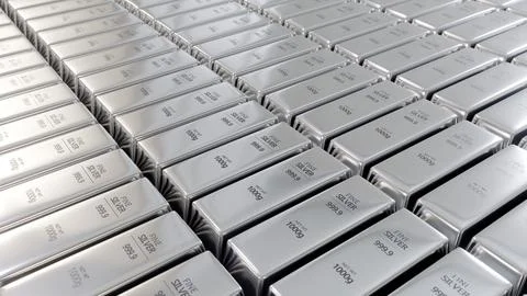 Close-up of a silver reserve Stock Illustration