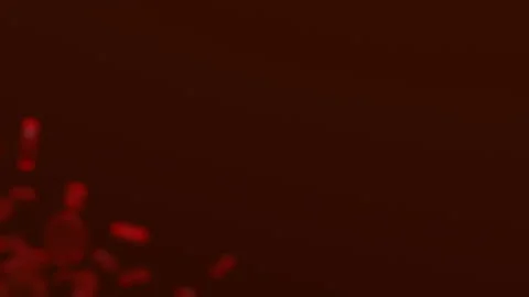 Close-up simulation of blood cells in onanism Stock-Footage 188748858