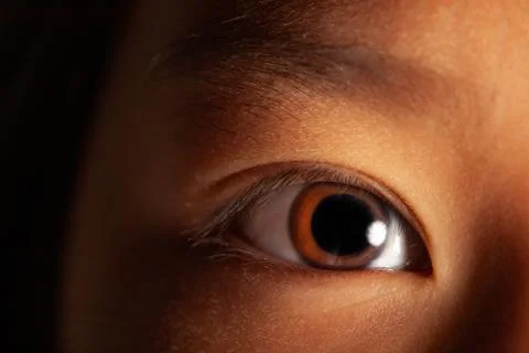 Close up of a single child's eye Stock Photos