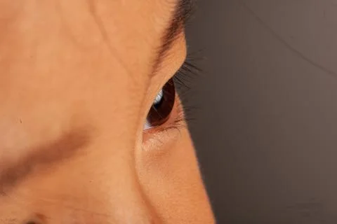 Close up of a single child's eye Stock Photos