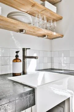 Close up of sink Stock Photos