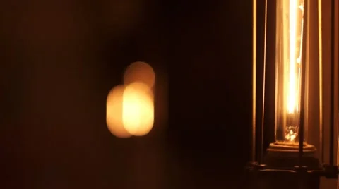 Close up sjot of a Lamp Stock Footage 49410616