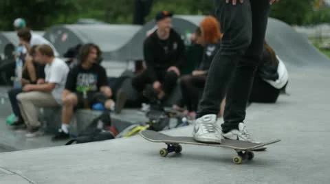 Close up of skateboard, editorial. Stock Footage 11701180