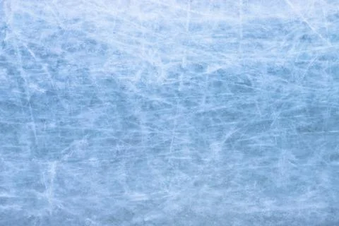 Close up of skating ice rink texture covered in daylight Stock Photos