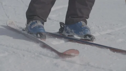 Close up of a skier Video stock 79160429