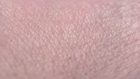 Close-up of the skin on the back of the hand. 库存影片 249537959