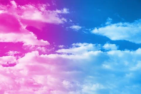 Close up of sky in neon light Stock Photos