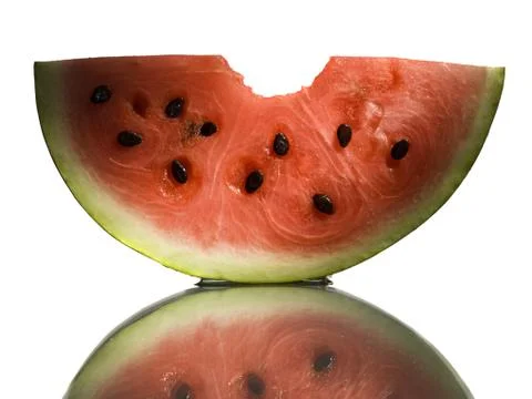 Close-up of a slice of watermelon Foto stock