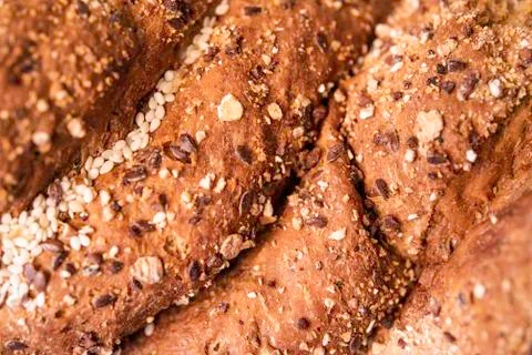 Close-up of sliced bread Stock Photos