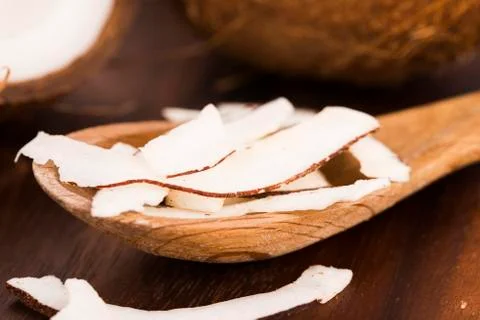 Close up of sliced coconut Stock Photos