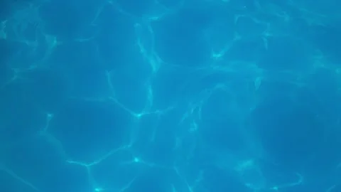Close-up slight wave of blue water in swimming pool Stock-Footage 321744690