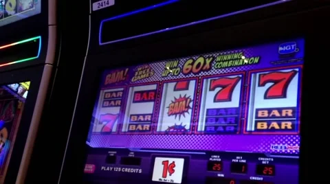 Close up slot machine Stock Footage 47627330