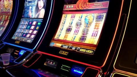 Close up slot machine 스톡 동영상 55814630