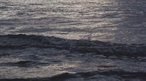 Close up slow motion gentle waves Stock Footage 52560943