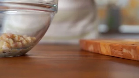 Close-up slow motion hd video of woman make cutlets Stock Footage 81539049