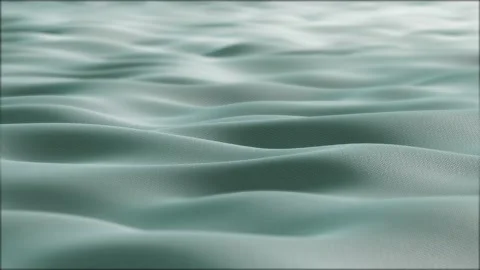 Close up. Slow motion. Looped 3d animation of dynamic cloth. Wavy silk cloth  Stock Footage 194961526