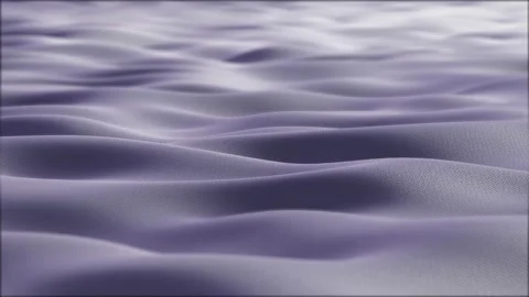 Close up. Slow motion. Looped 3d animation of dynamic cloth. Wavy silk cloth  Video stock 194961530