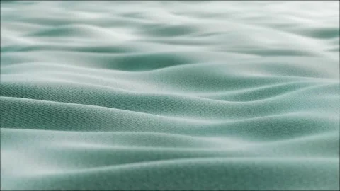 Close up. Slow motion. Looped 3d animation of dynamic cloth. Wavy silk cloth  Stock-Footage 194961894
