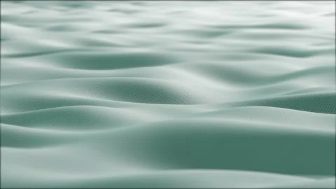 Close up. Slow motion. Looped 3d animation of dynamic cloth. Wavy silk cloth  Видео 194962402