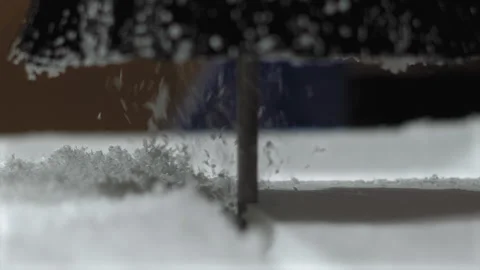 Close-up, Slow Motion, Milling Machine Processes Foam Part in Production Stock Footage 159002555