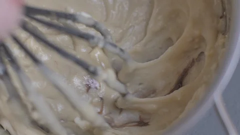 Close up slow motion mixing muffin fullhd p video muffin Видео 88137765