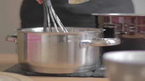 Close up slow motion mixing muffin fullhd p video muffin Vídeo Stock 88137879