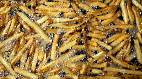 Close up slow motion of sauce pouring for french fries Stock Footage 169188664