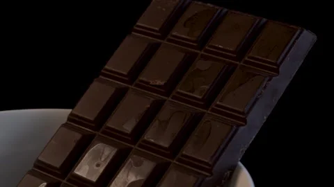 Close up slow-motion turn around premium chocolate Видео 136210126